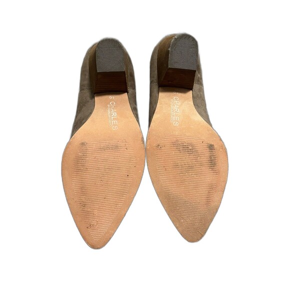 Women’s Fall Charles by Charles David Taupe Ozzy Western Heeled Bootie Size 10 - Picture 4 of 5